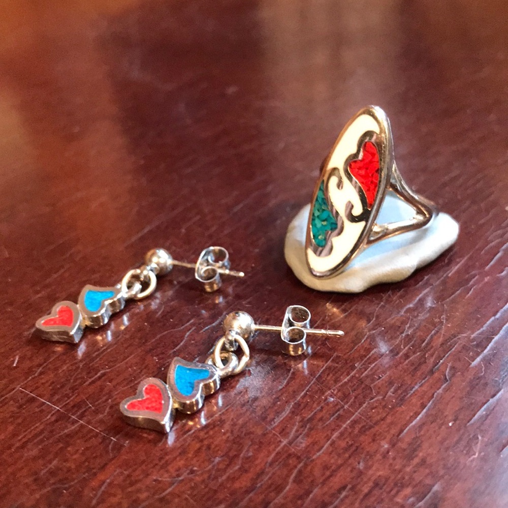 Matching Ring and earring set